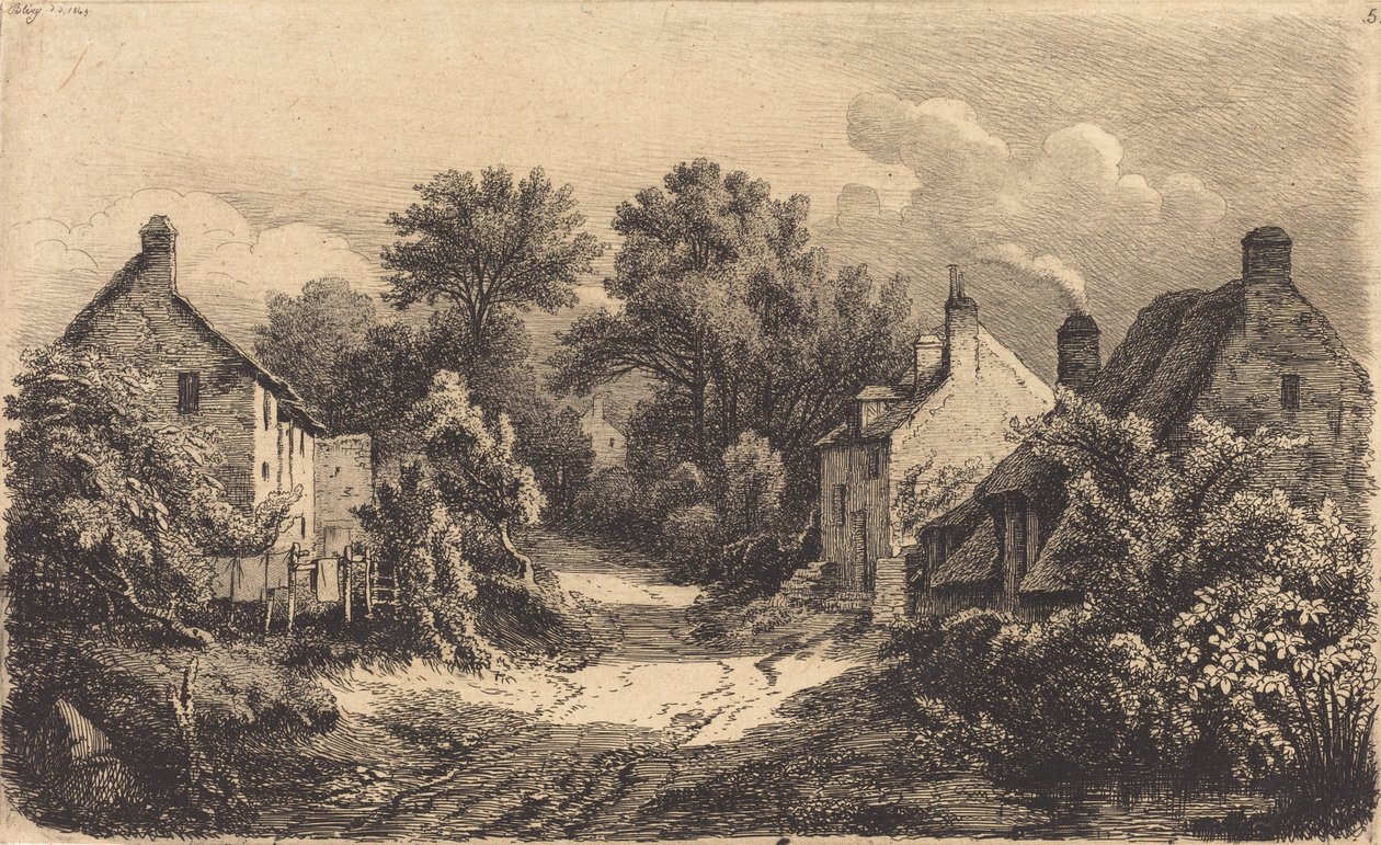 Le chemin de Garens Vejen til Garens, udgivet 1849. af Eugene Bléry