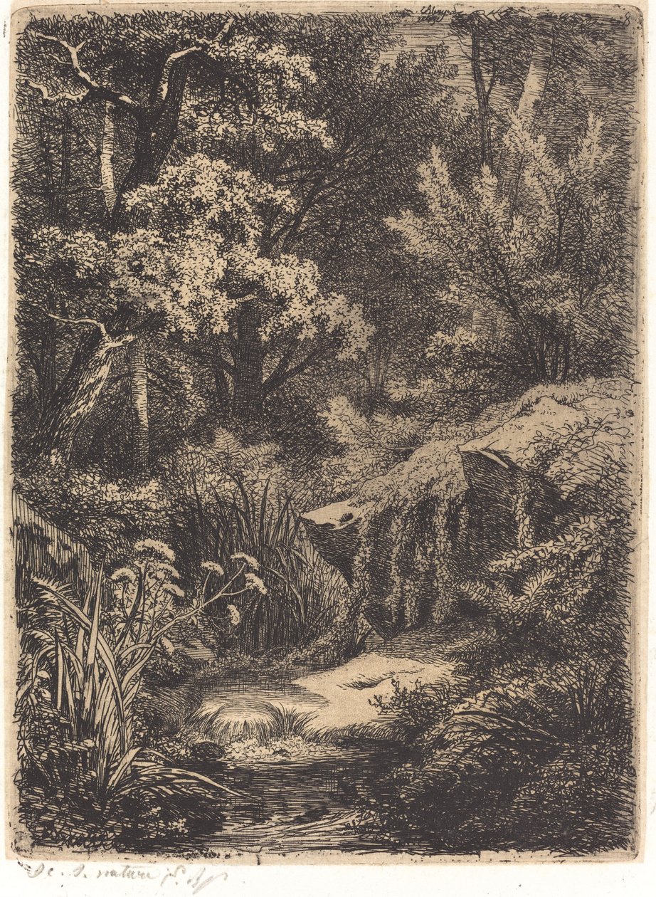 Le petit ruisseau Den lille bæk, udgivet 1849. af Eugene Bléry