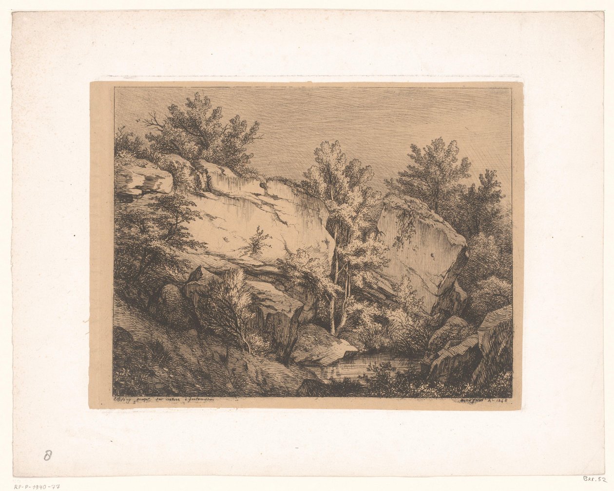 klippelandskab Les Roches du nid de l