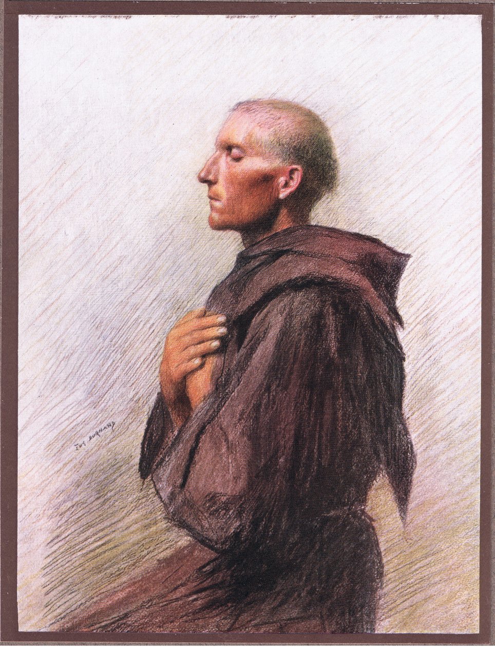 Broder Burnard af Quintavelle, 1919 af Eugene Burnand