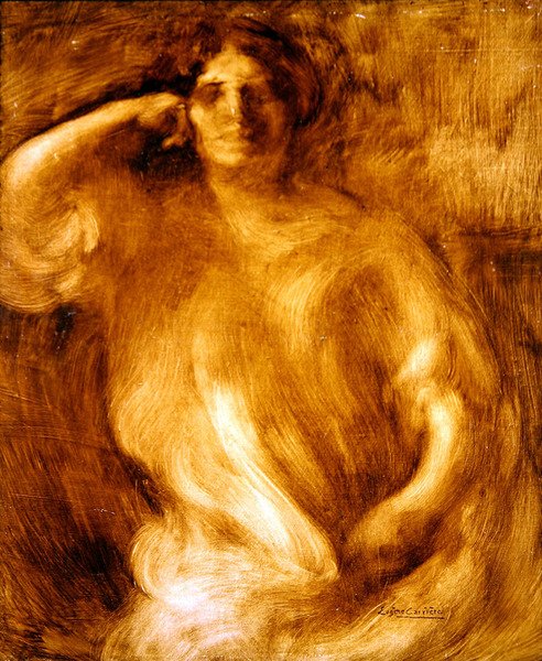 Portræt af kunstnerens mor, Madame Carriere (olie på lærred) af Eugène Carrière