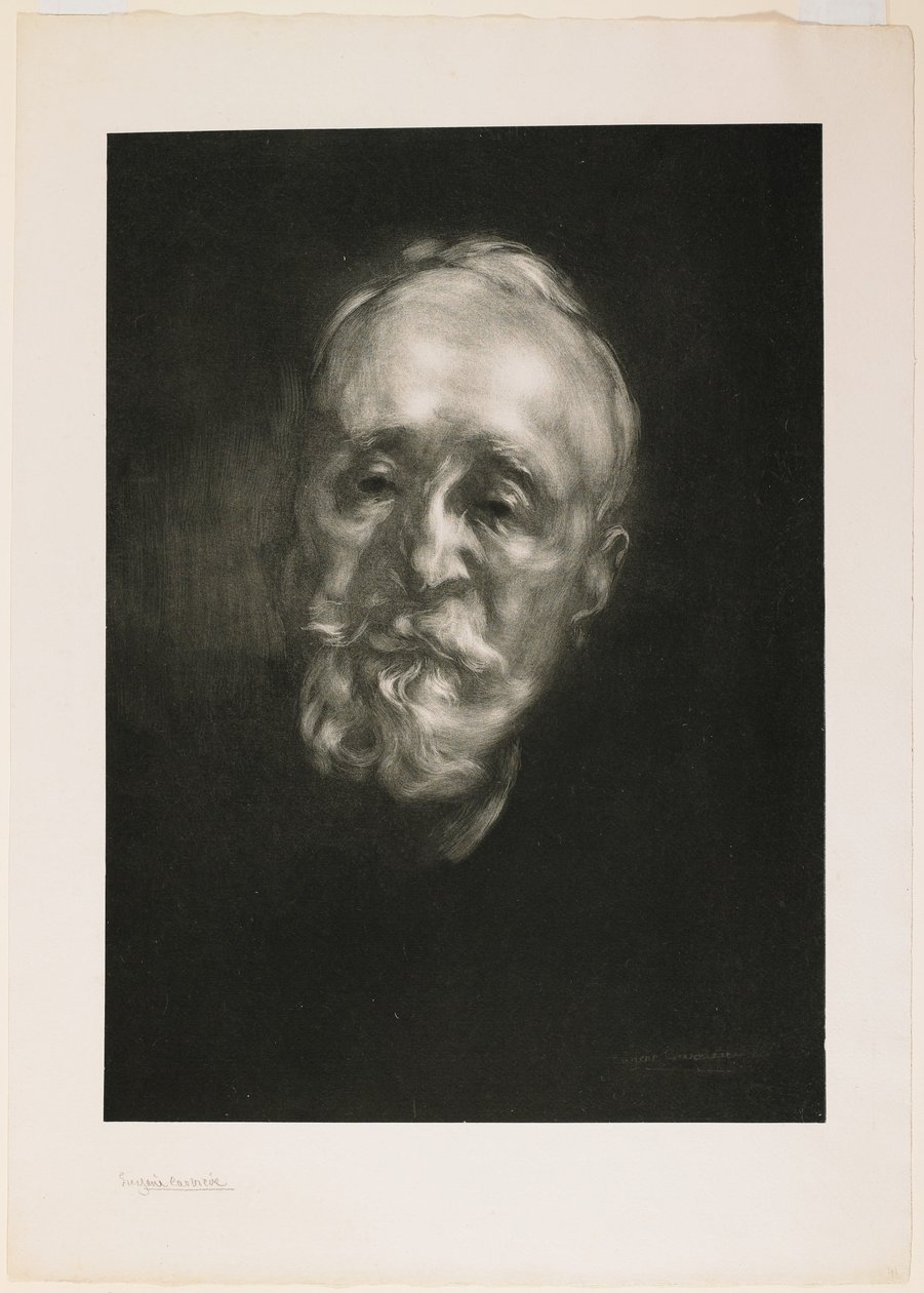 Puvis de Chavannes (Anden planche) af Eugène Carrière