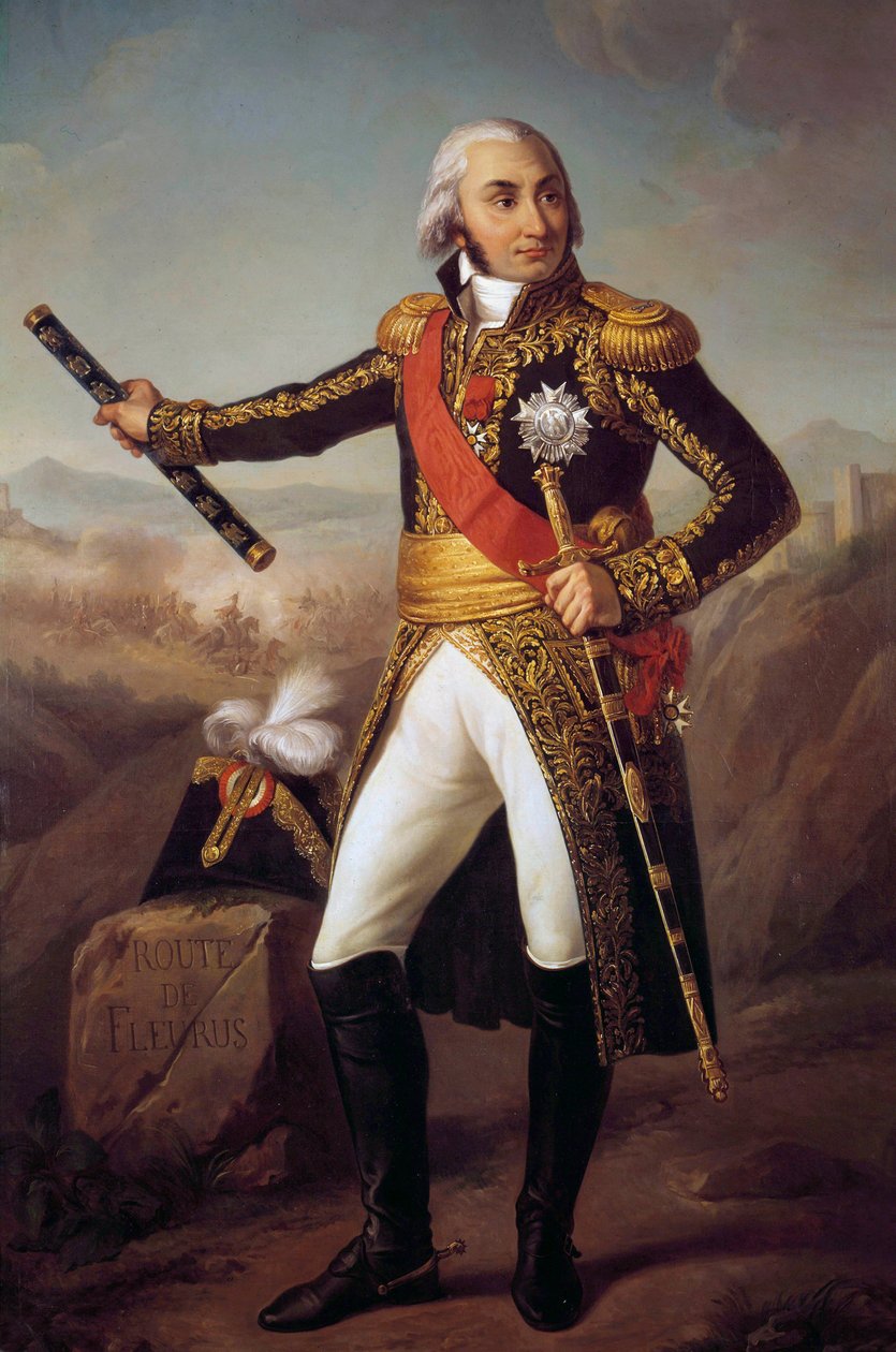 Portræt i fuld længde af Jean Baptiste, grev Jourdan, marskal af imperiet i 1804 (1762-1833) Maleri af Eugene Louis Charpentier (1811-1890) 1856, 2,15 x 1,4 m. af Eugene Charpentier