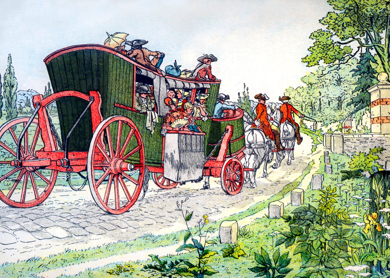Bus fra Paris til Versailles af Eugene Courboin