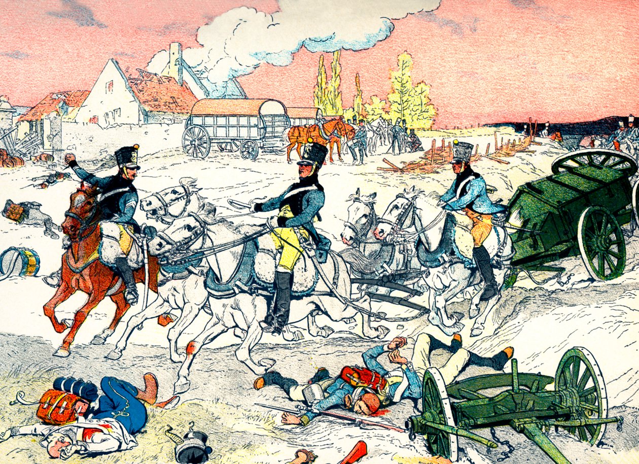 Militær transport af det første franske imperium af Eugene Courboin
