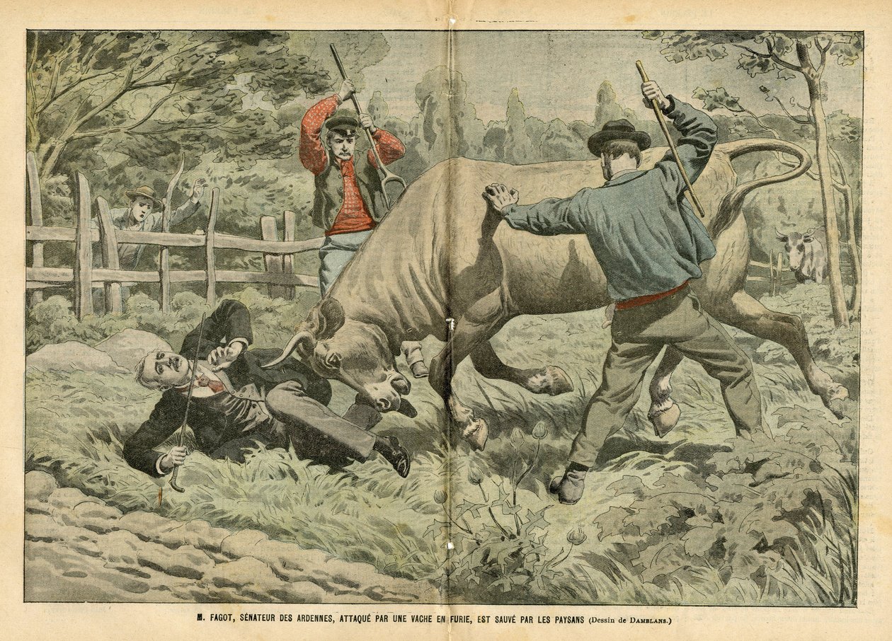 Illustration af Eugene Damblans (1865-1945) i Le Pelerin af Eugene Damblans