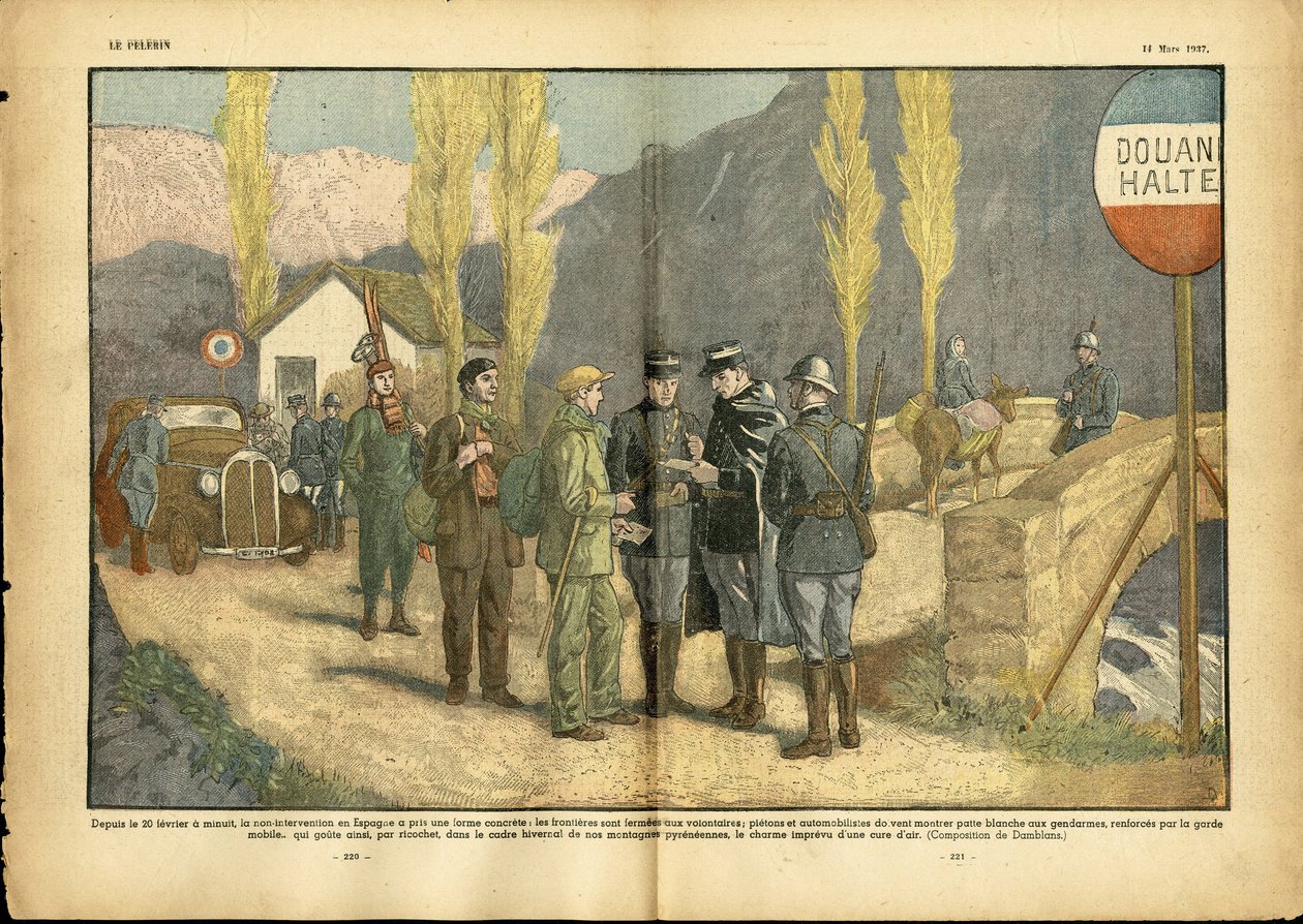 Illustration af Eugene Damblans (1865-1945) i Le Pelerin af Eugene Damblans
