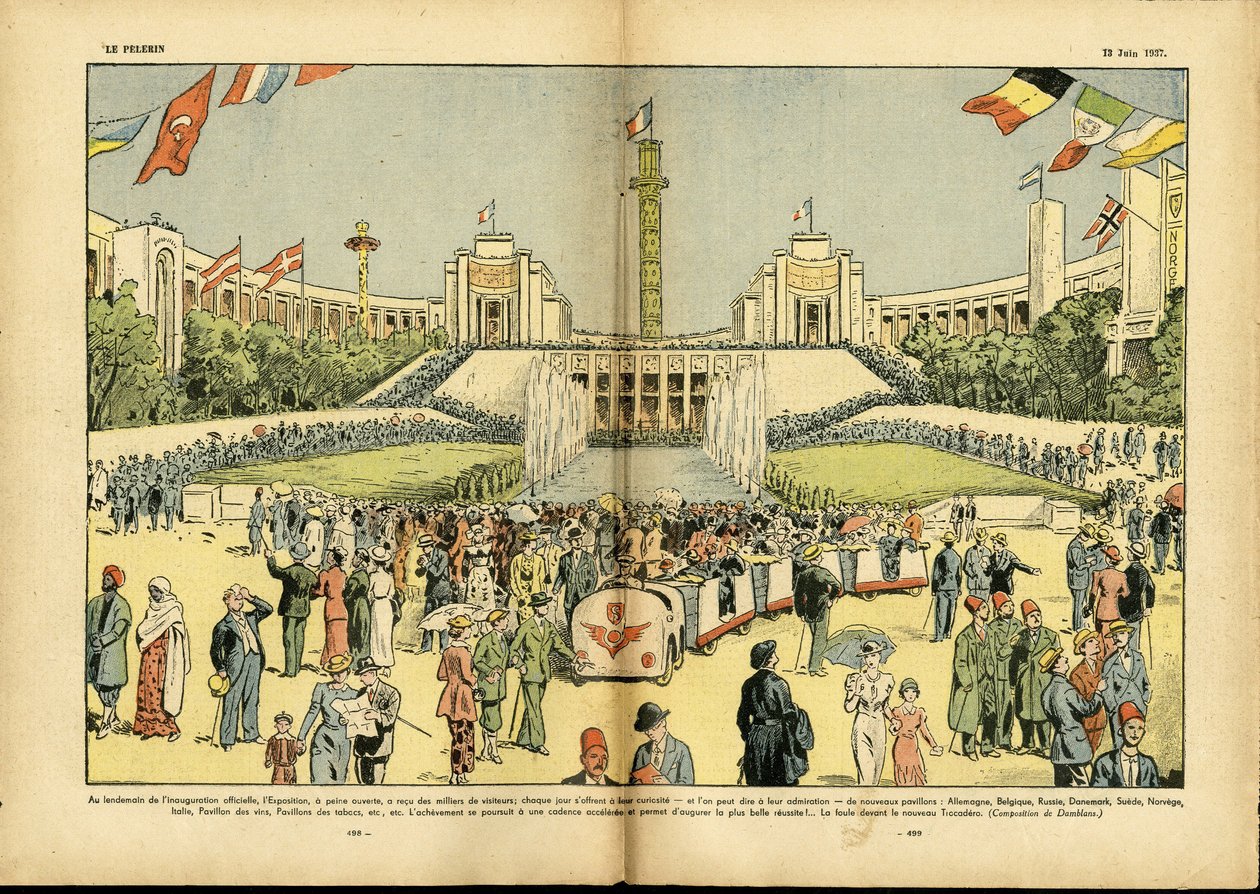 Illustration af Eugene Damblans (1865-1945) i Le Pelerin af Eugene Damblans
