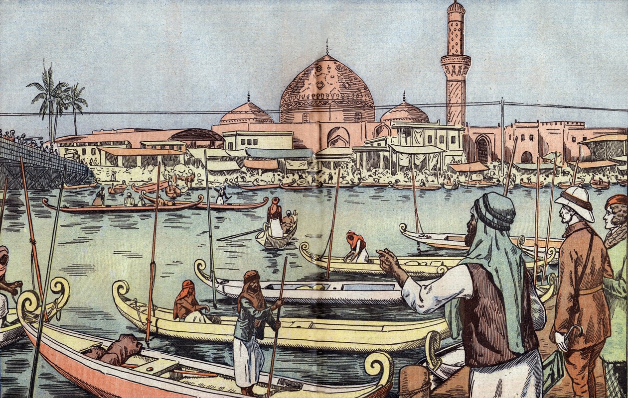 Mada Ashar, illustration af Damblans fra det franske blad "Le Pelerin" 29. januar af Eugene Damblans