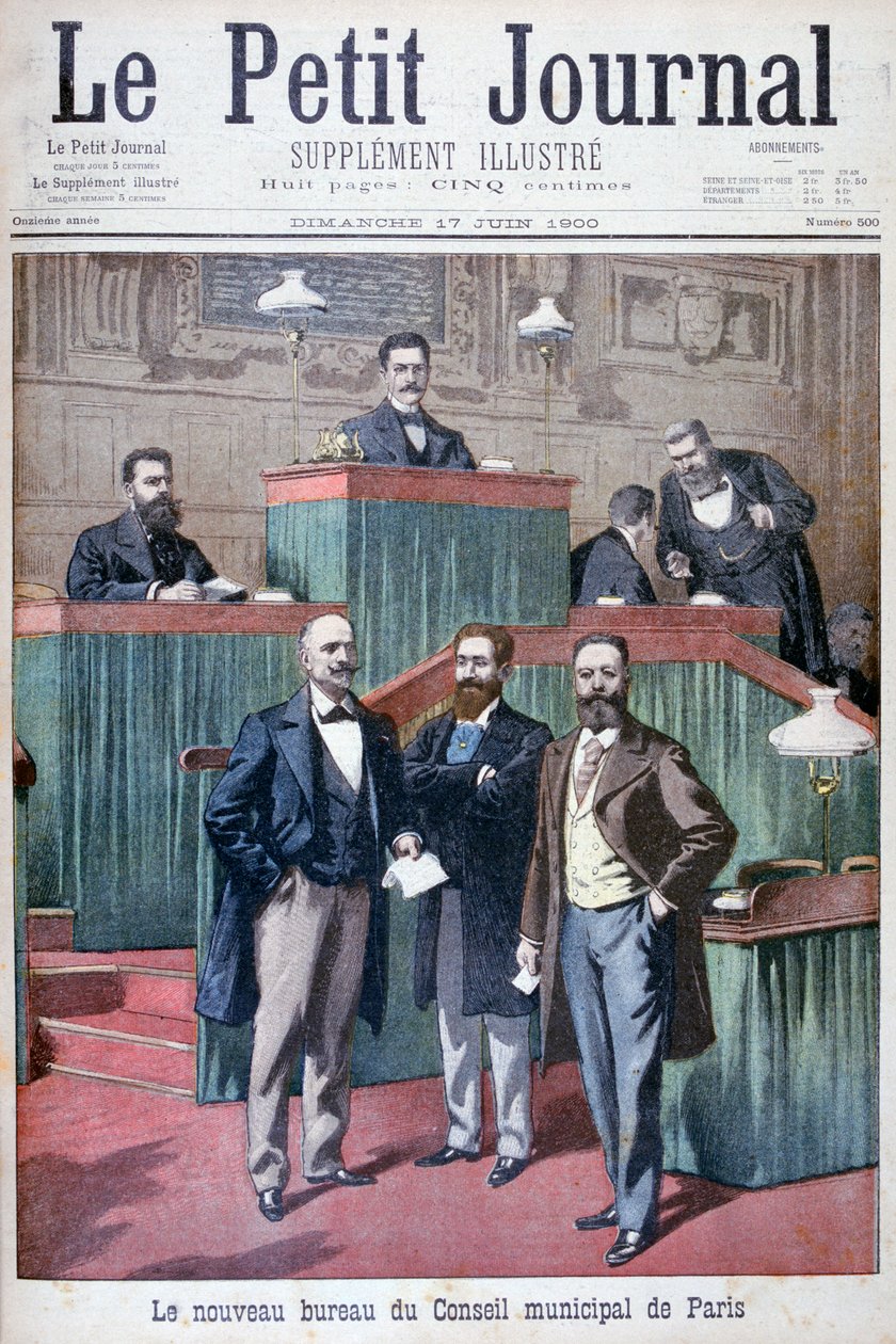 Det nye kommunalbestyrelse i Paris, 1900 af Eugene Damblans
