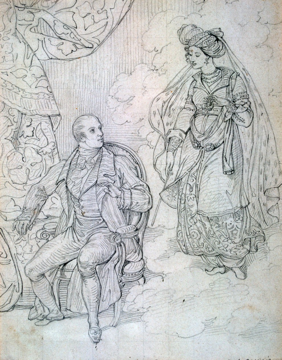 Uden titel, c1815-1865 af Eugene Deveria