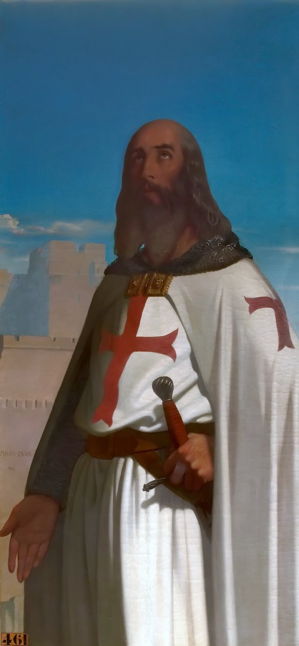 Jacques de Molay, tempelriddernes stormester af Eugene Emmanuel Amaury Duval