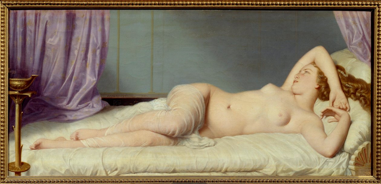 Psyche Painting by Eugene Amaury Duvaldani af Eugene Emmanuel Amaury Duval