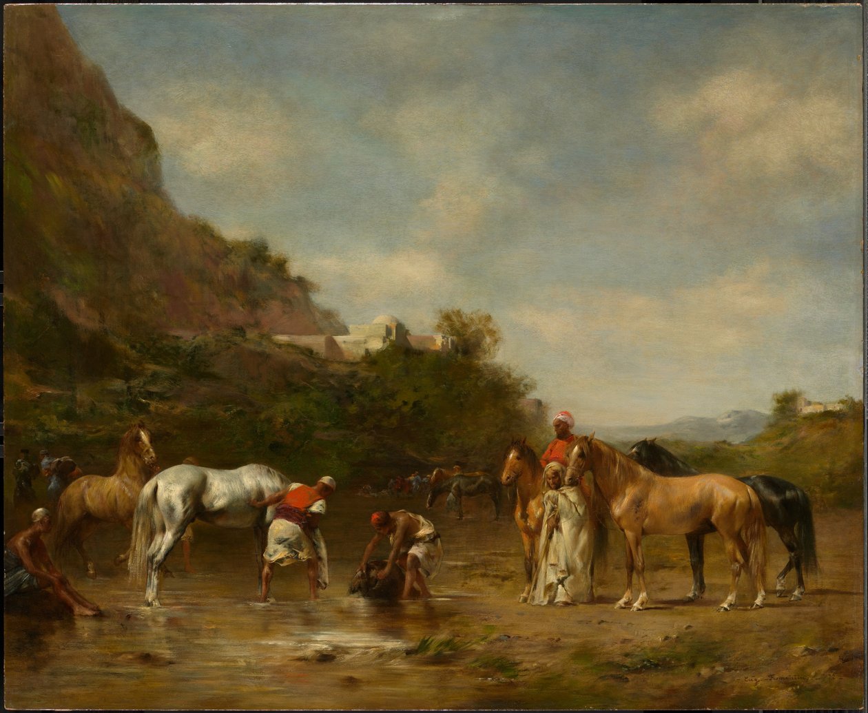 Arabere, der vander deres heste af Eugène Fromentin