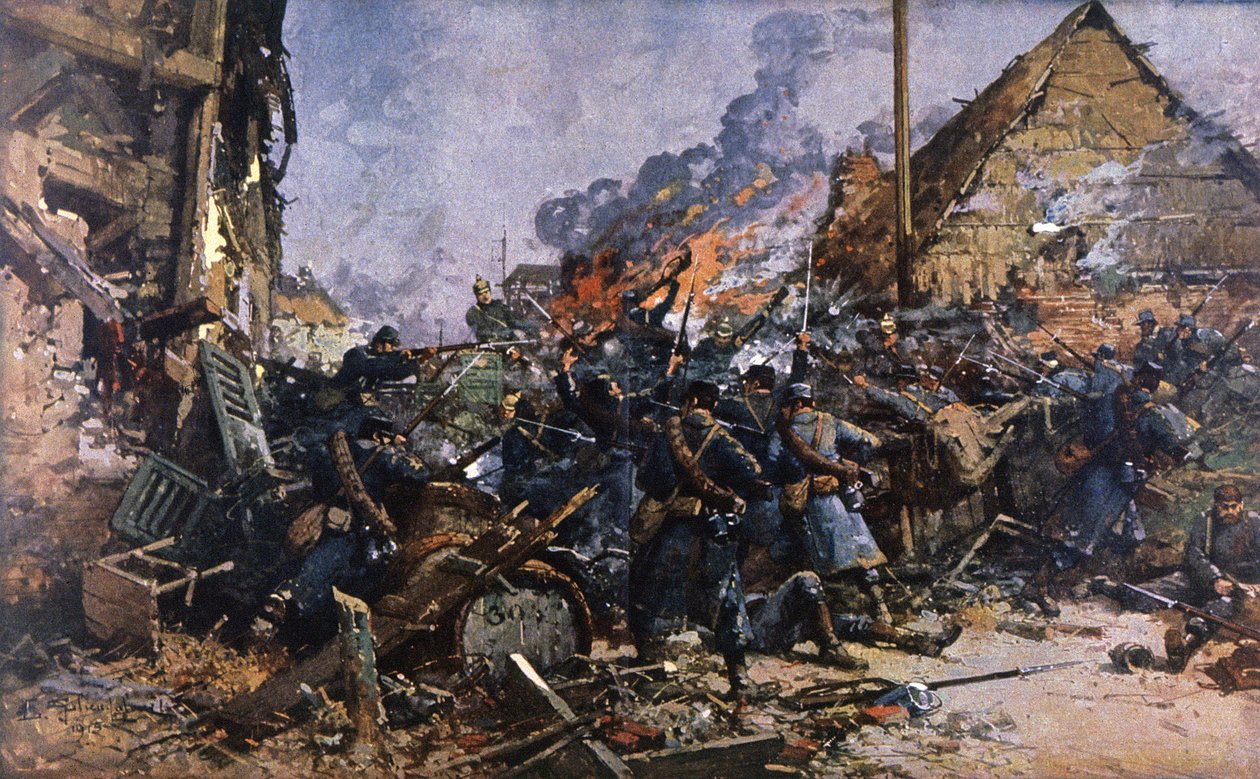 Kampene i Arras af Eugene Galien Laloue