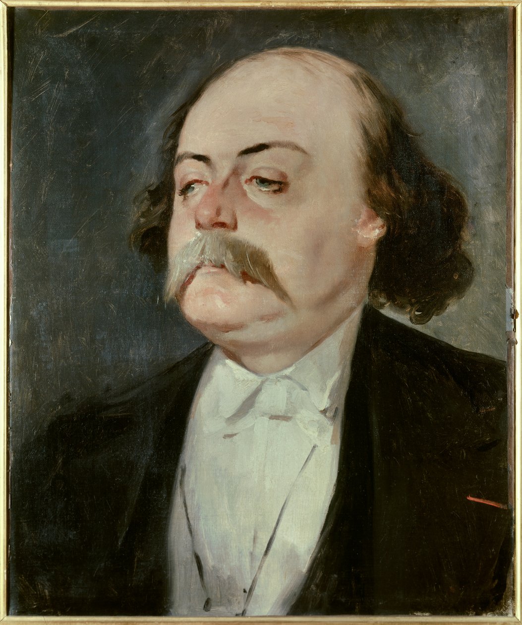 Portræt af Gustave Flaubert (1821 - 1880), fransk forfatter, ca. 1865. Maleri af Eugene Giraud (1806-1881) af Eugene Giraud
