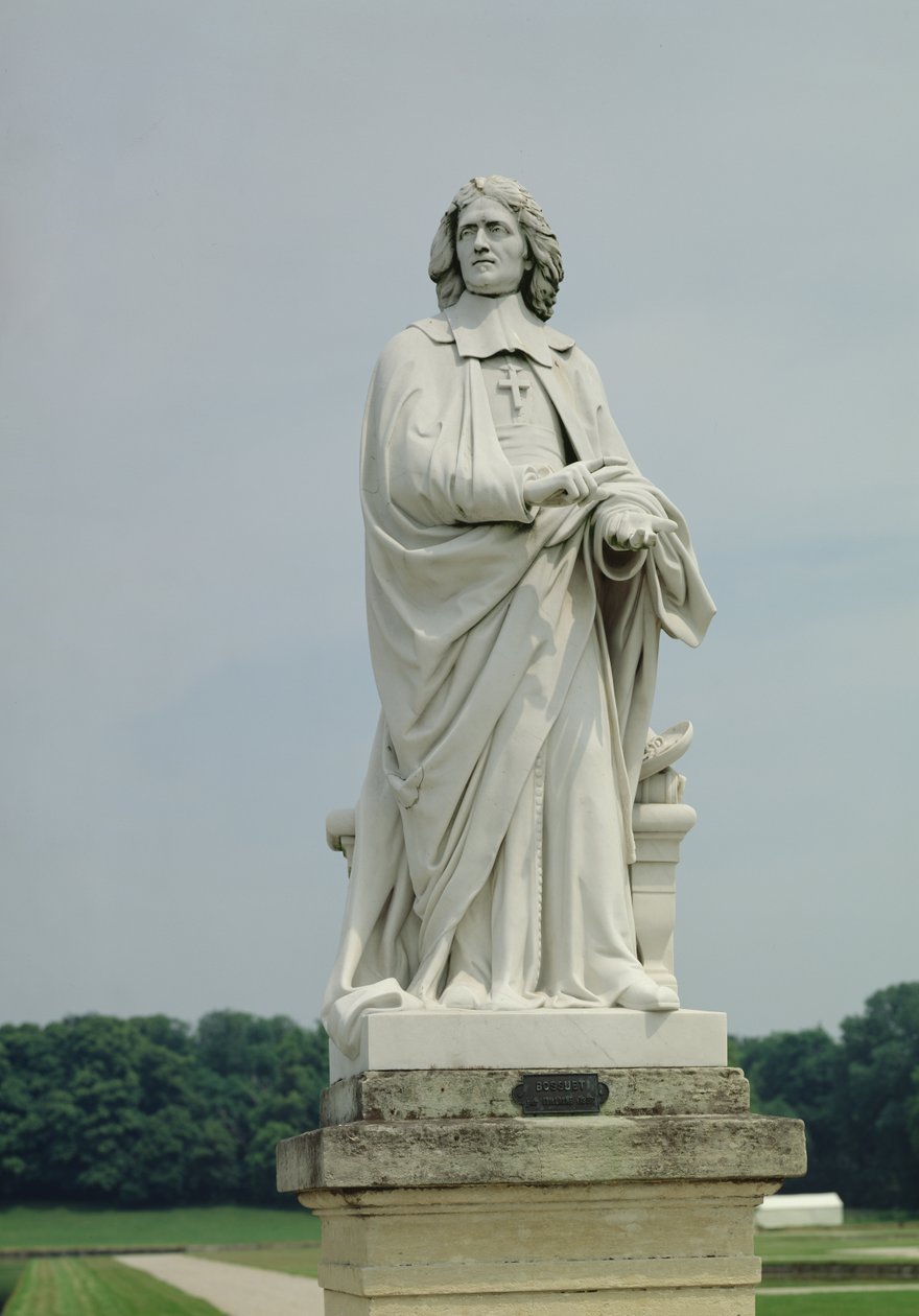 Statue af Jacques Benigne Bossuet (1627-1704) (marmor) af Eugene Guillaume