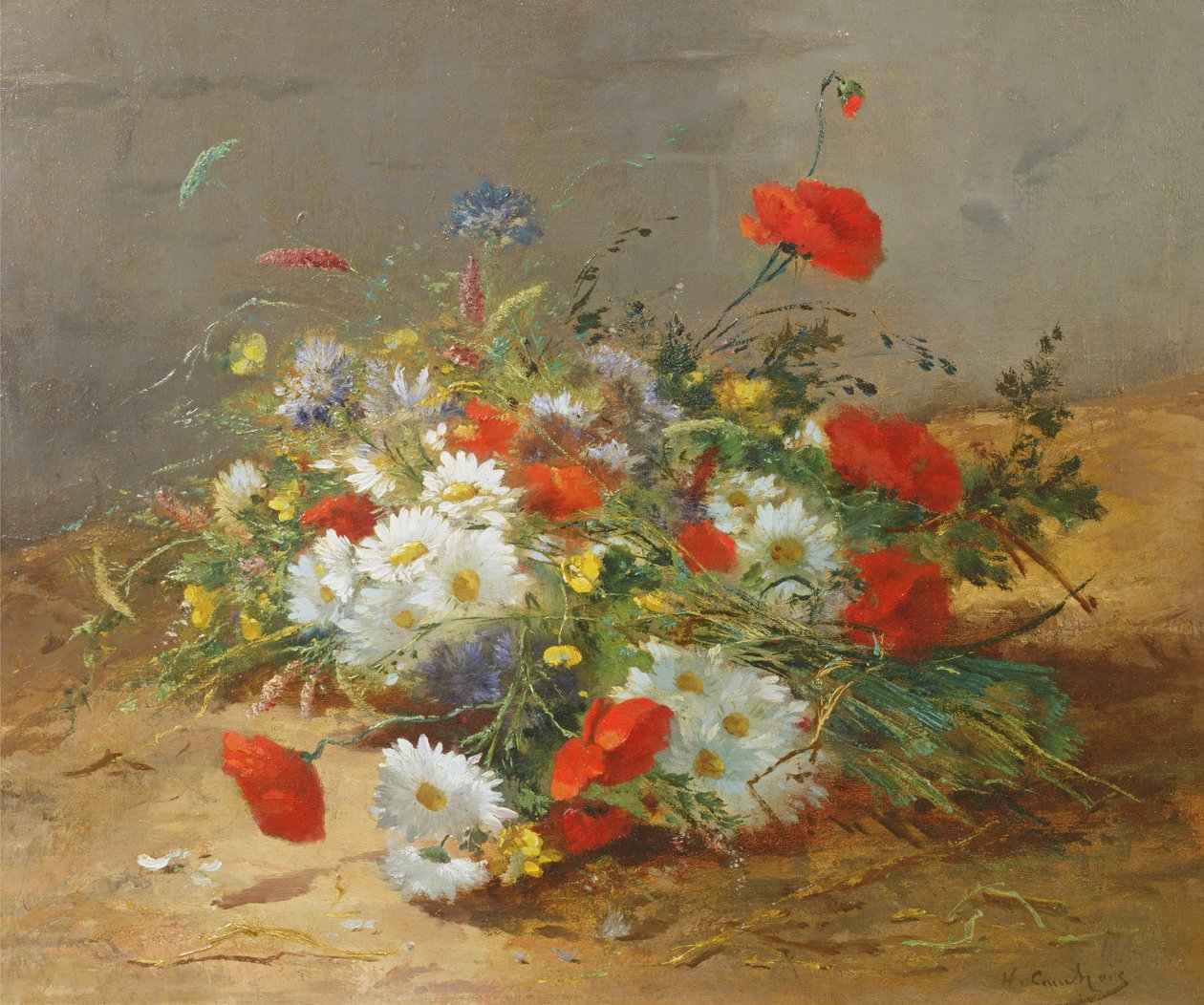 Blomsterstudie af Eugene Henri Cauchois