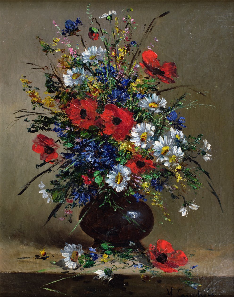 Valmuer og tusindfryd af Eugene Henri Cauchois