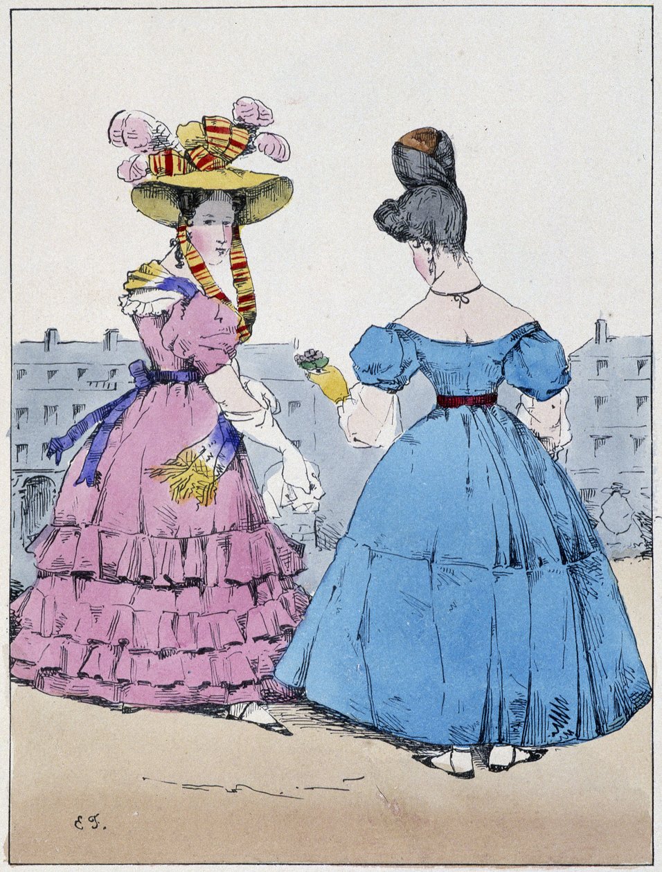 To elegante kvinder, boulevard de l