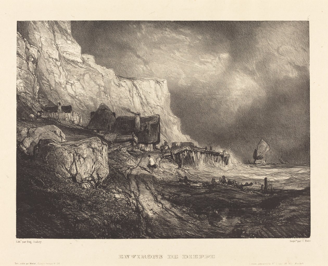 Omkring Dieppe af Eugene Isabey