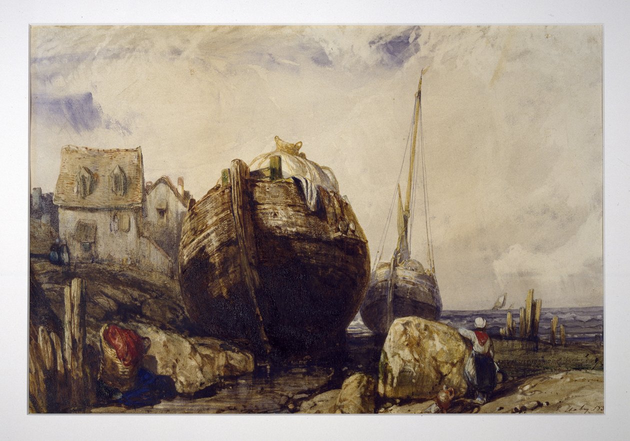 Fiskebåde af Eugene Isabey