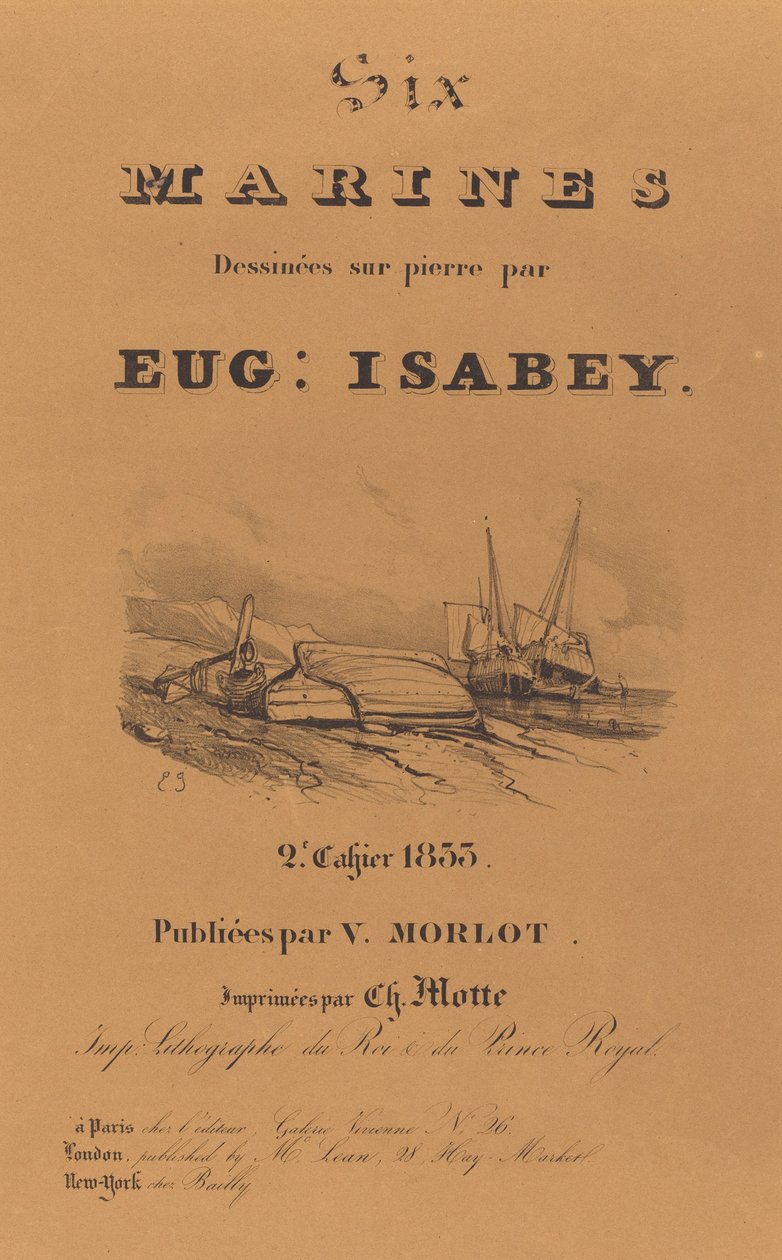 Seks marinesoldater af Eugene Isabey