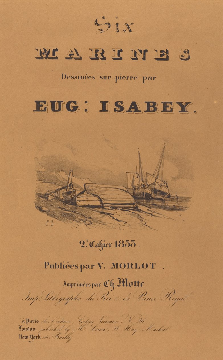 Sechs Marinesoldaten af Eugene Isabey
