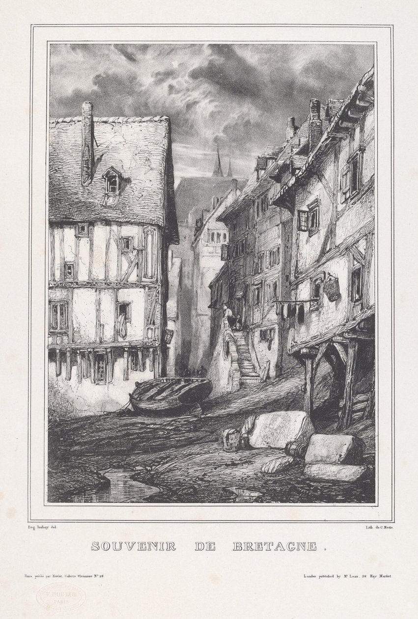 Souvenir fra Bretagne af Eugene Isabey