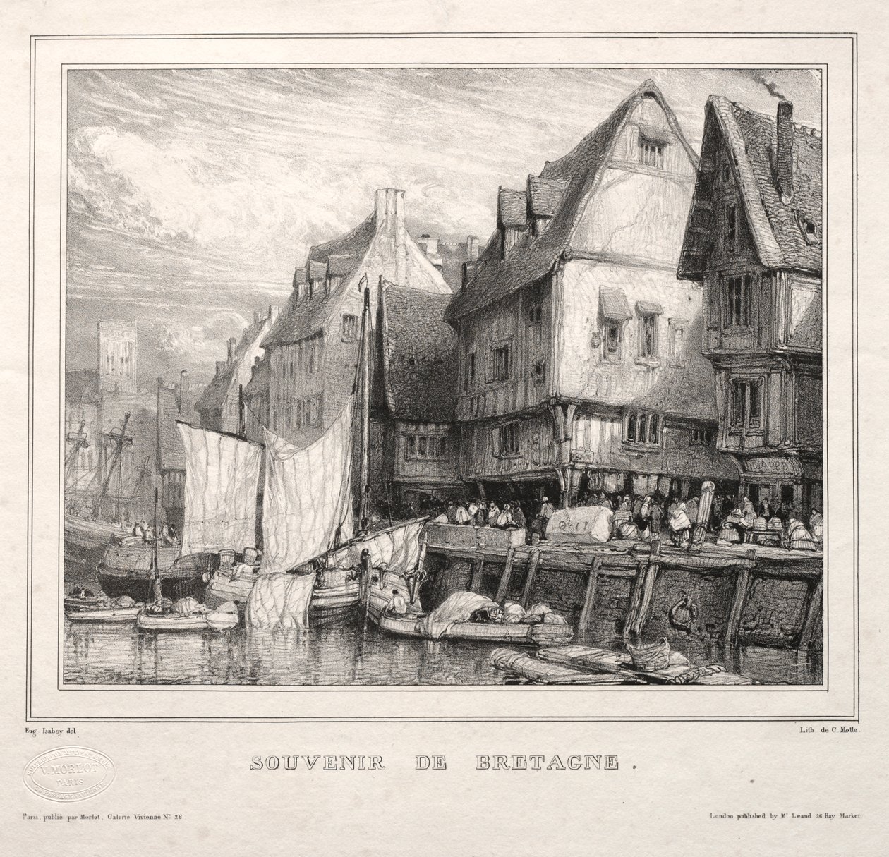 Souvenirs: Souvenir fra Bretagne af Eugene Isabey