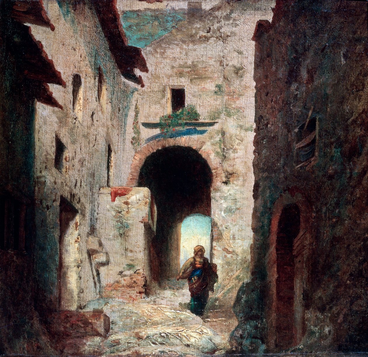 Den mauriske port, 1835. af Eugene Isabey