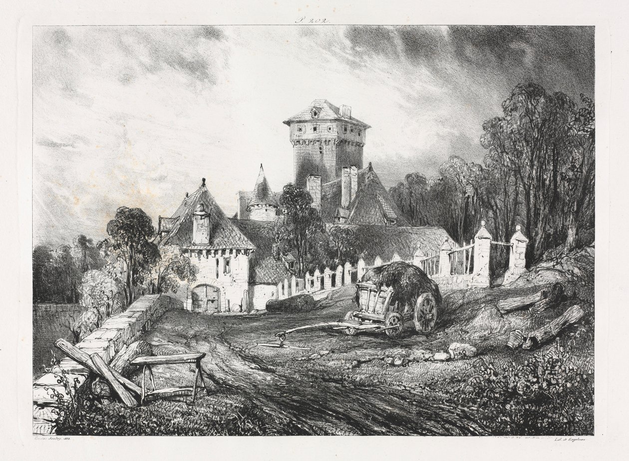 Maleriske og romantiske rejser i det gamle Frankrig, Auvergne..., 1832. af Eugene Isabey