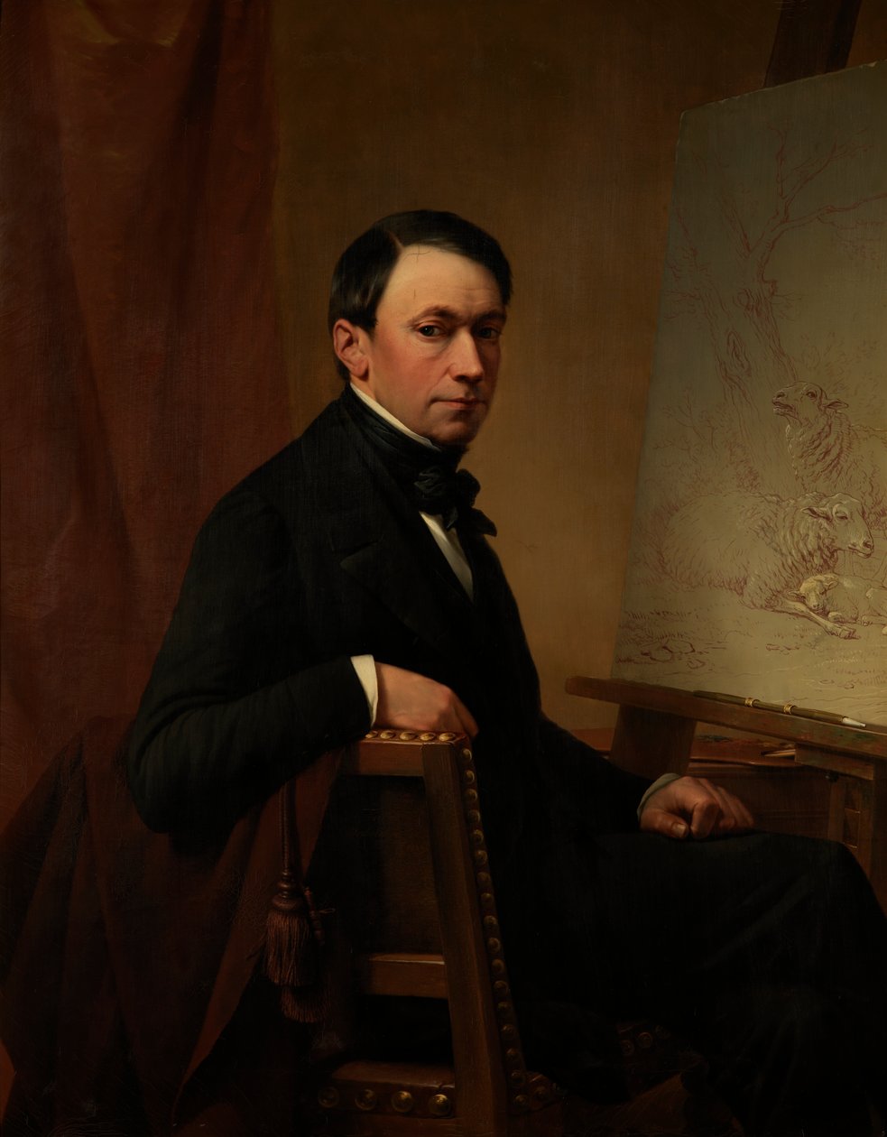Selvportræt af Eugene Joseph Verboeckhoven