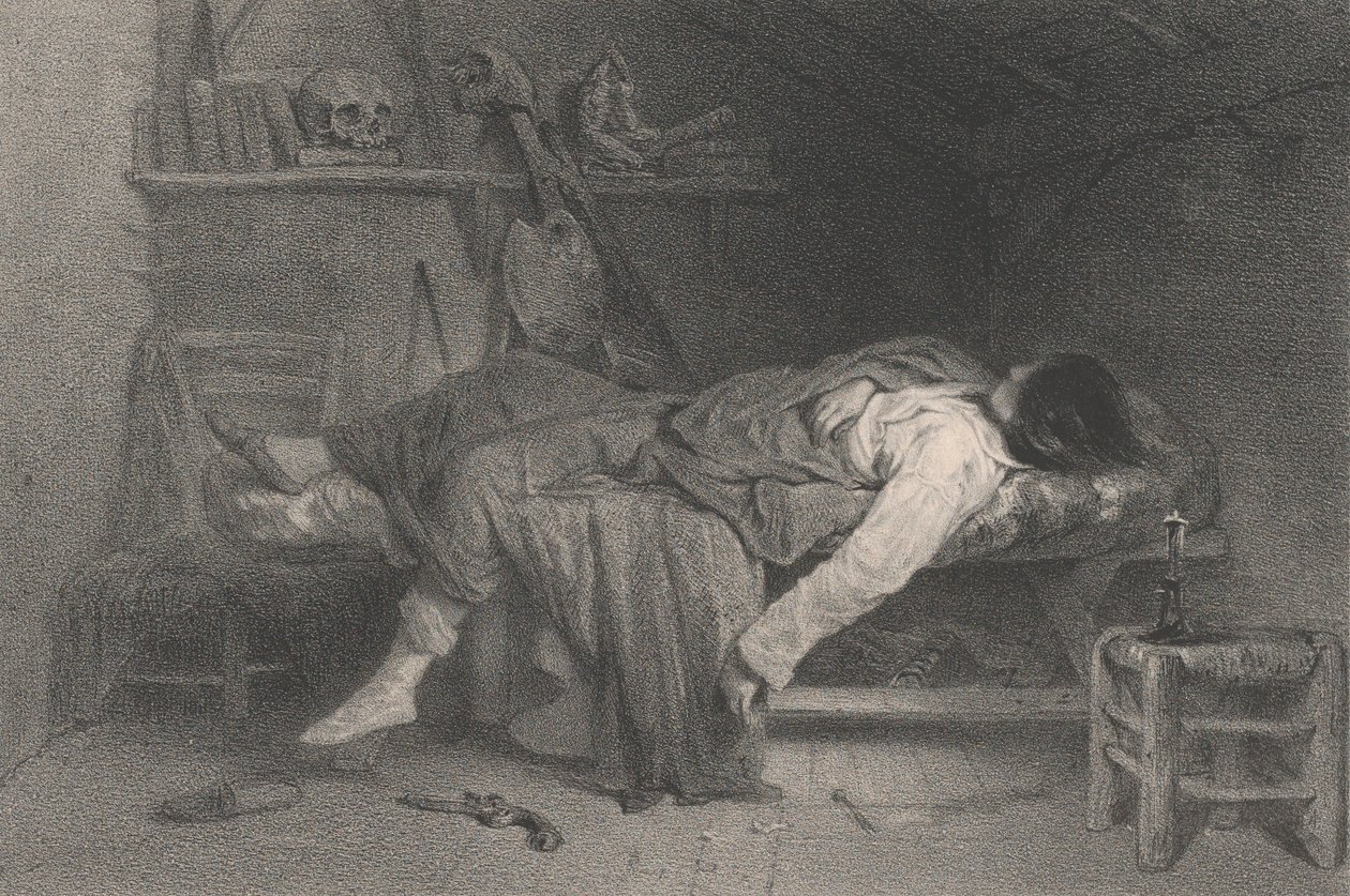 Selvmordet, 1846. af Eugene Leroux