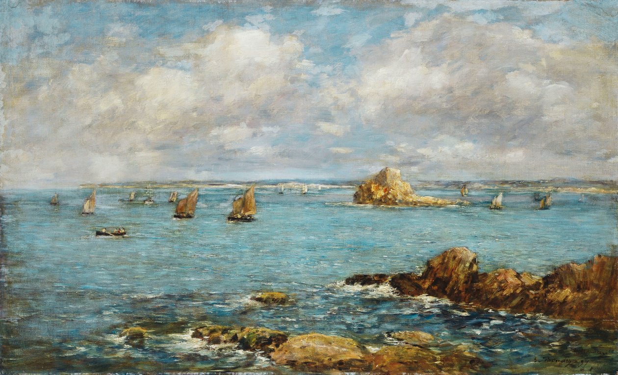 Bugten Douarnenez; Douarnenez-bugten, 1897 af Eugene Louis Boudin