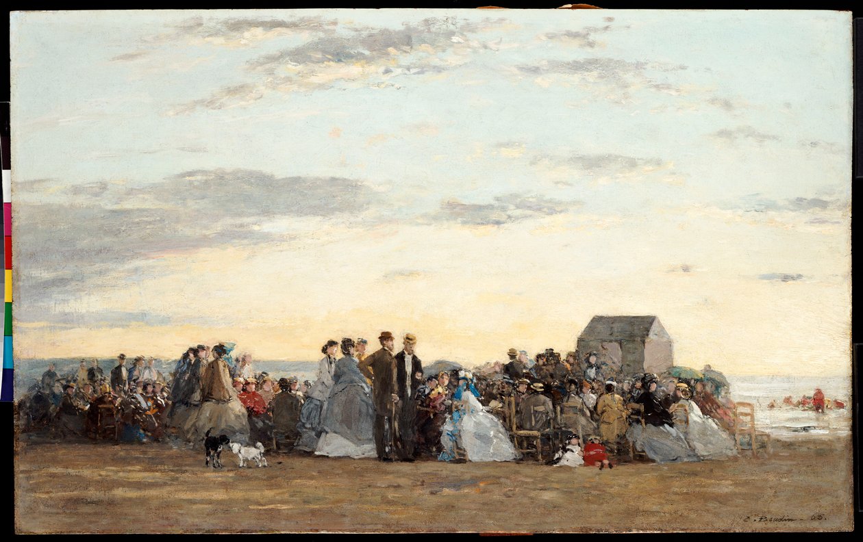 Strandscene, 1865 af Eugene Louis Boudin