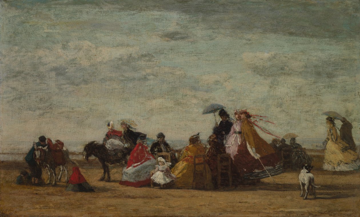 Strandscene, ca. 1865-1867. af Eugene Louis Boudin