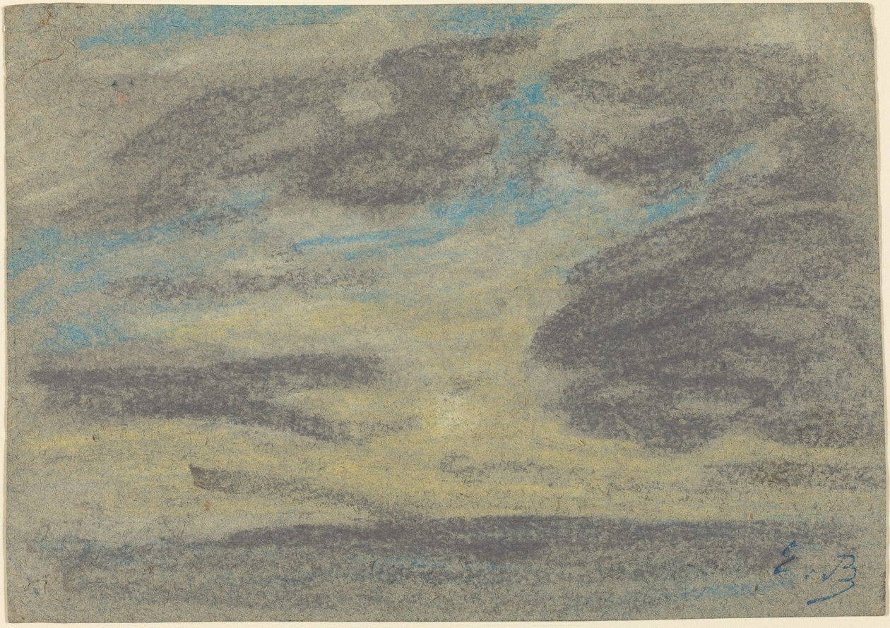 Skyer over havet, 18601865. af Eugene Louis Boudin