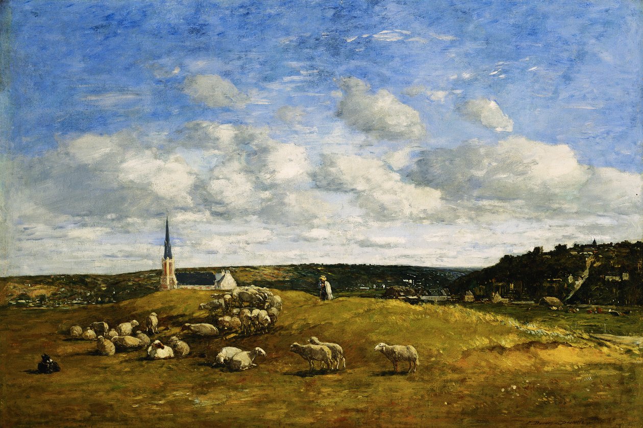 Deauville, 1870-1874 af Eugene Louis Boudin