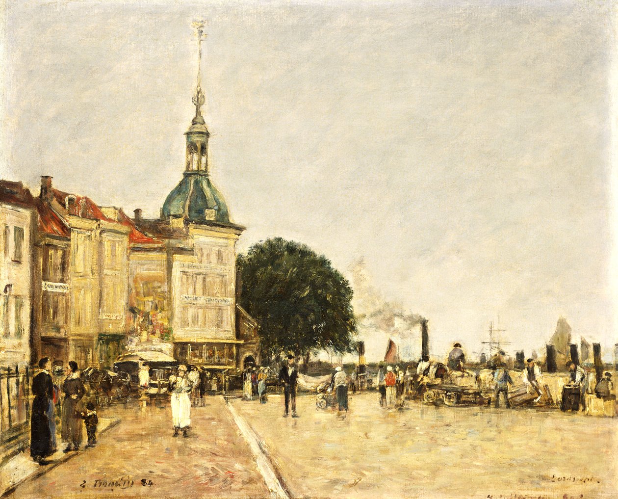 Dordrecht, La Ville, 1884 af Eugene Louis Boudin