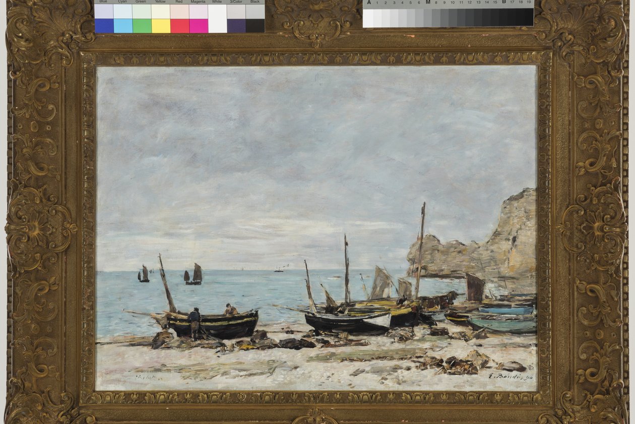 Étretat af Eugene Louis Boudin