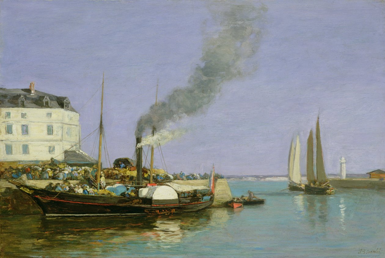 Honfleur, 1854-57 af Eugene Louis Boudin