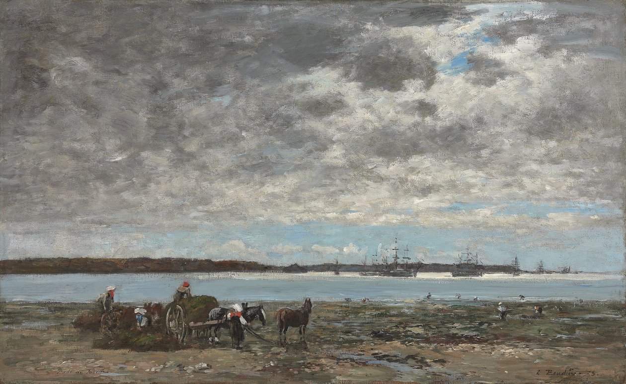 Tanghøst, havnen i Brest af Eugene Louis Boudin