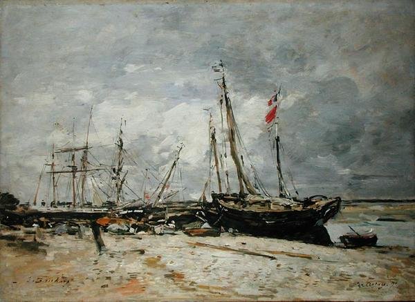 Le Crotoy af Eugene Louis Boudin