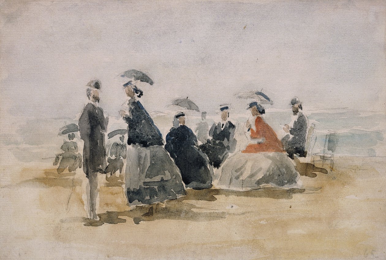 Crinolines, 1865 af Eugene Louis Boudin