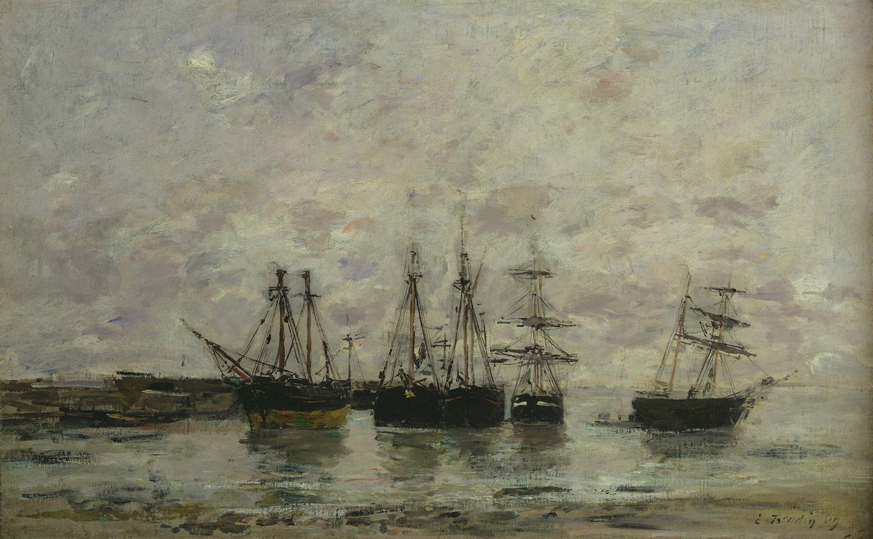 Portrieux, 1869 af Eugene Louis Boudin