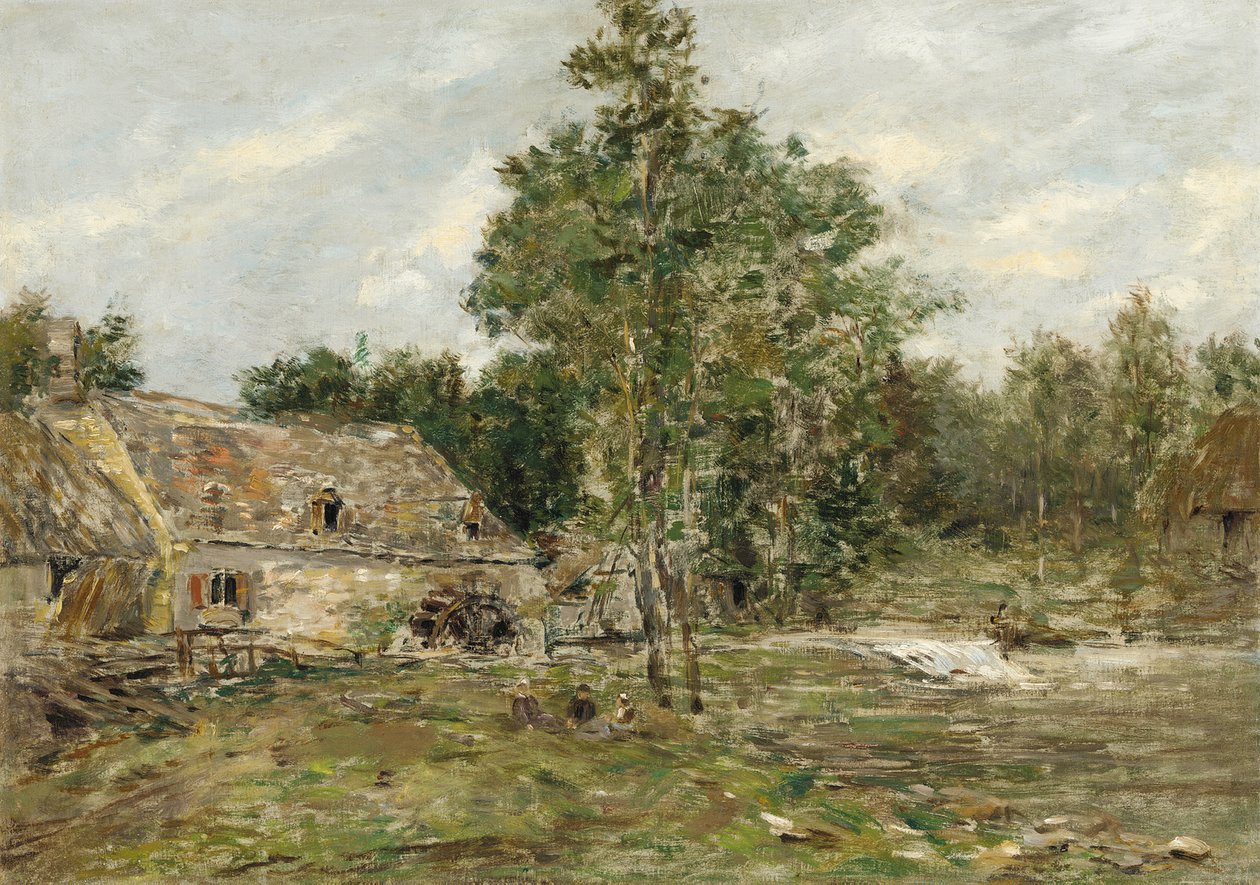 Saint-Cenery, Møllen, ca. 1890-92 af Eugene Louis Boudin