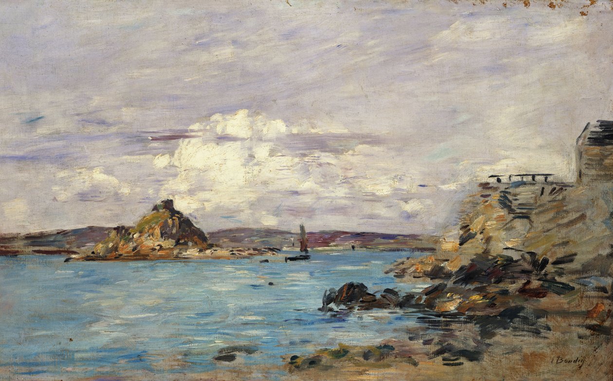 Studie for "The Bay of Douarnenez", c.1895-97 af Eugene Louis Boudin