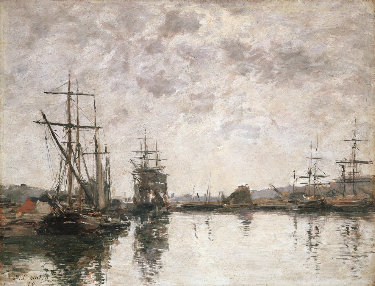 Bassinet i Deauville, 1890 af Eugene Louis Boudin