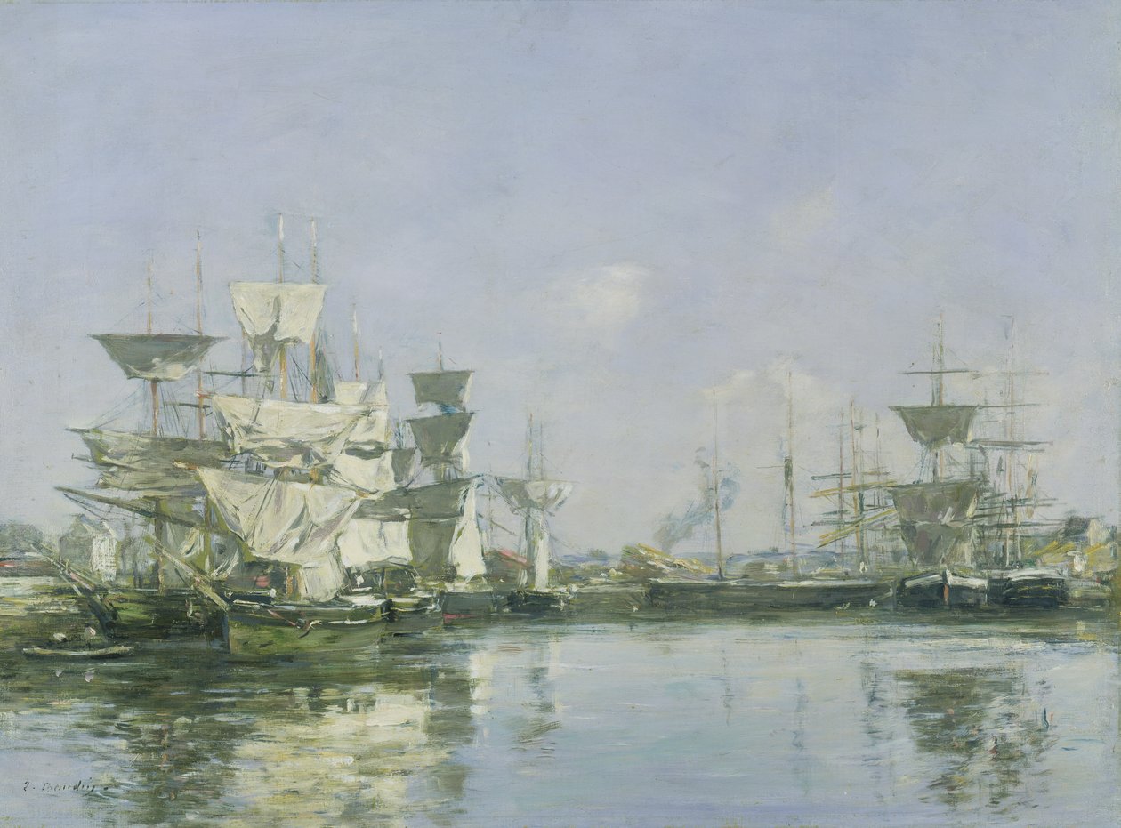 Bassinet i Deauville, ca. 1880-85 af Eugene Louis Boudin